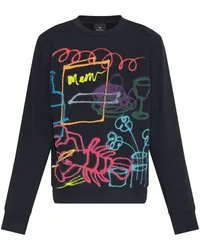 Paul Smith Sweatshirt mit abstraktem Print Schwarz