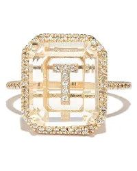 MATEO 14kt Gelbgoldring mit Diamanten Gold