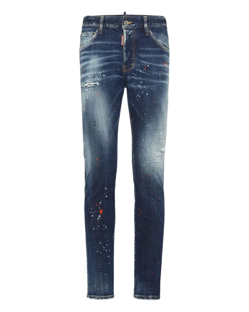 Dsquared2 Jeans mit Logo-Patch - Blau Blau