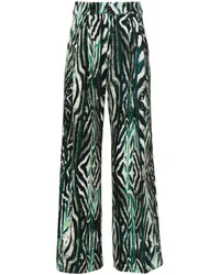 Just Cavalli Hose mit abstraktem Print Grün