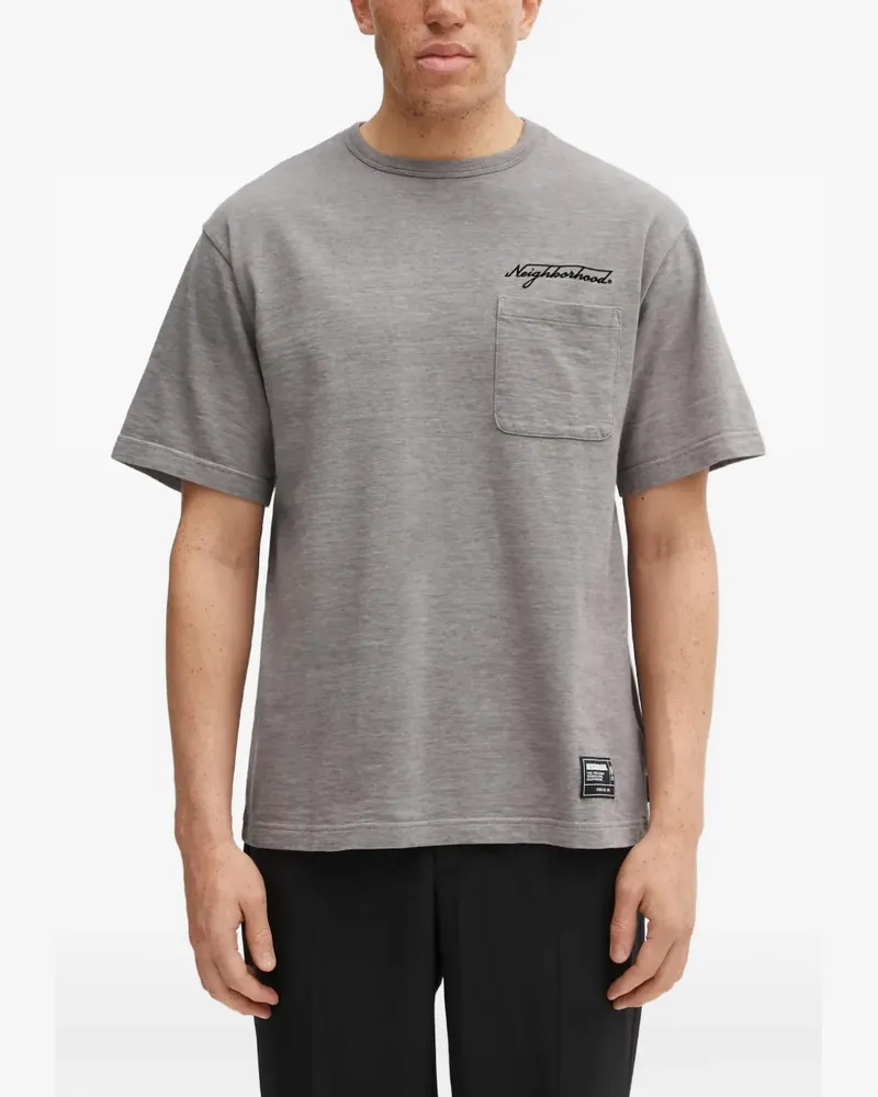 Neighborhood patch-pocket T-shirt - Grau Grau