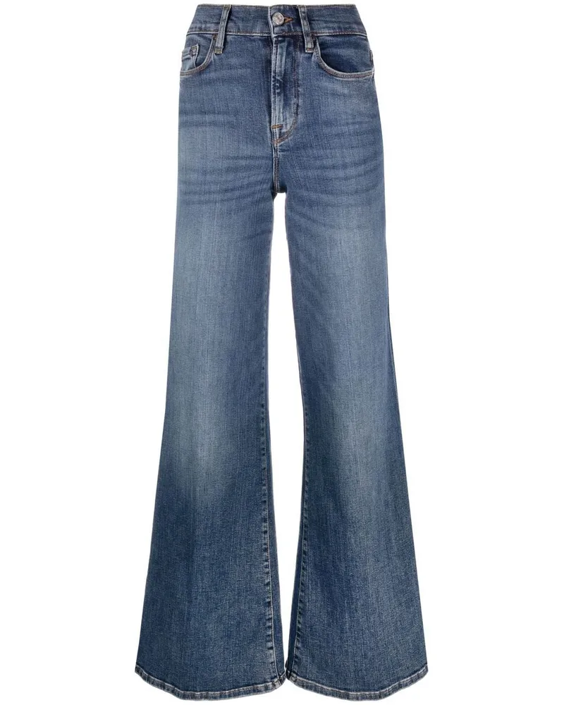 Frame Denim Hoch sitzende Schlagjeans - Blau Blau