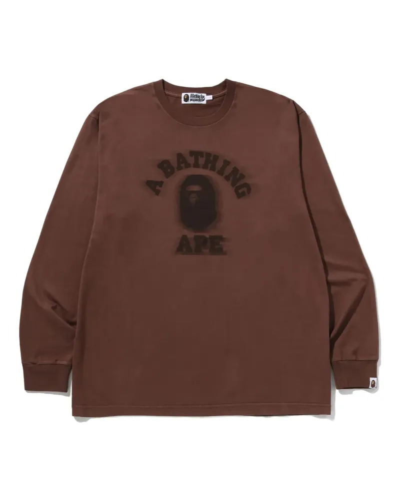 BAPE long-sleeve T-shirt - Braun Braun