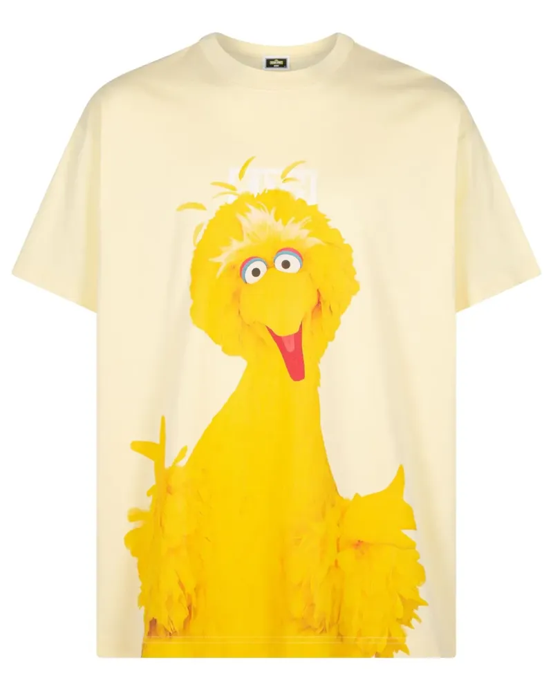KITH x Sesame Street Big Bird Sunrise T-Shirt - Gelb Gelb