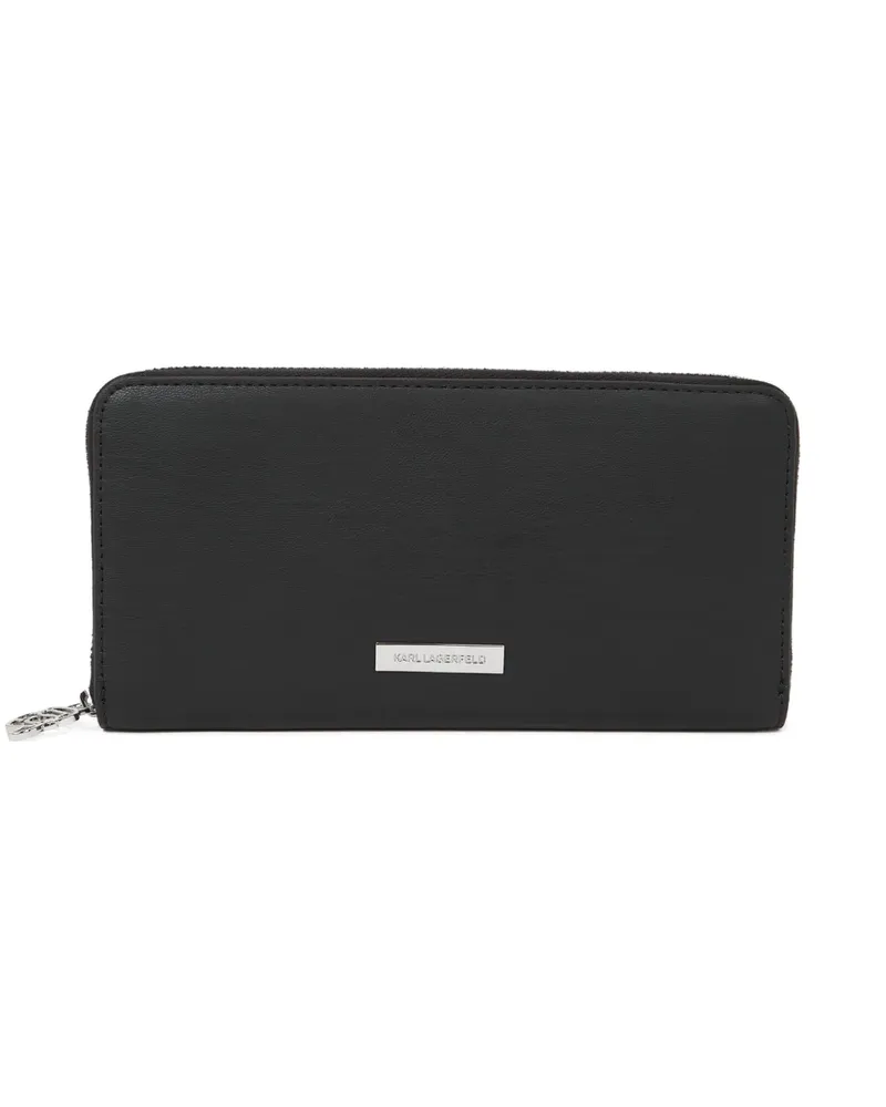 Karl Lagerfeld Ikon Portemonnaie - Schwarz Schwarz