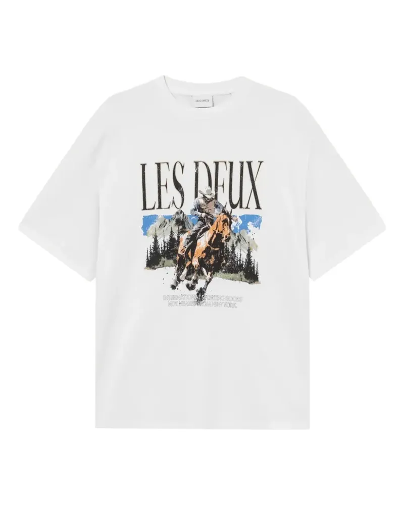 LES DEUX Cole Cowboy T-shirt - Weiß Weiß