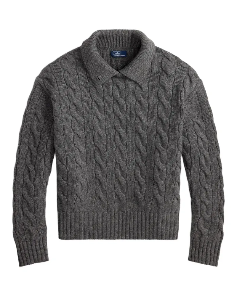 Ralph Lauren Pullover mit Zopfmuster - Grau Grau