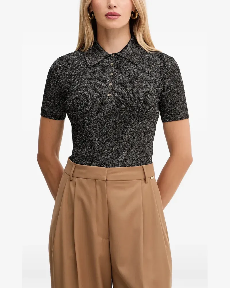 Karl Lagerfeld short-sleeve polo top - Schwarz Schwarz