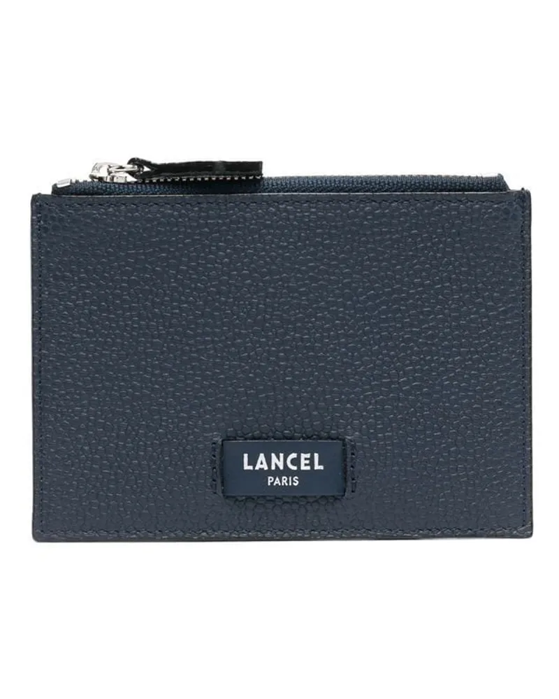 Lancel Kartenetui mit Logo-Patch Blau