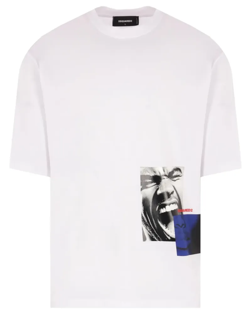 Dsquared2 T-Shirt mit Print - Weiß Weiß