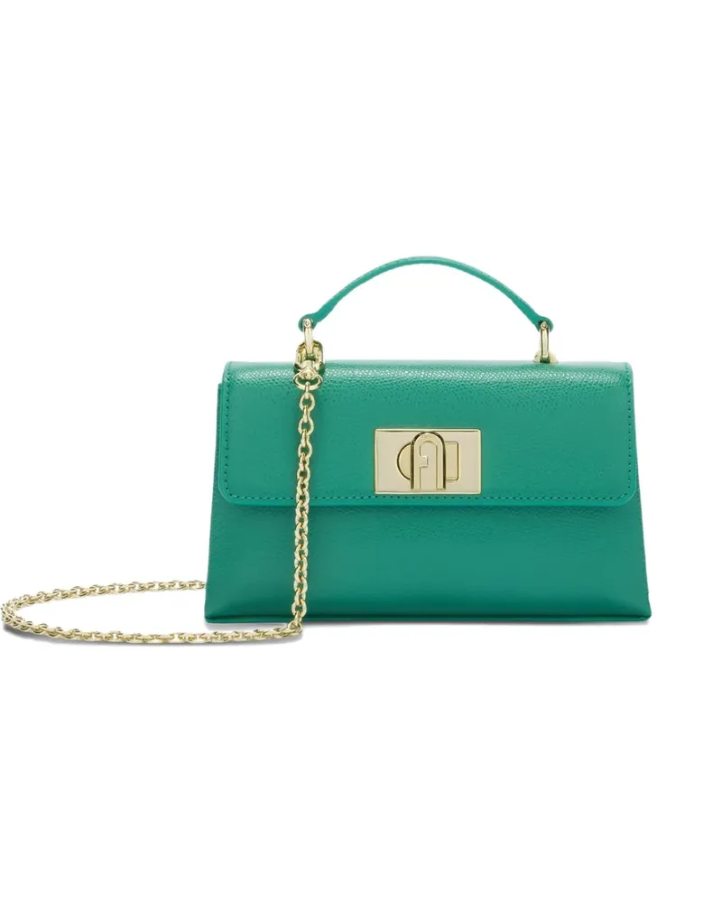 Furla 1927 Mini-Tasche aus strukturiertem Leder - Grün Grün