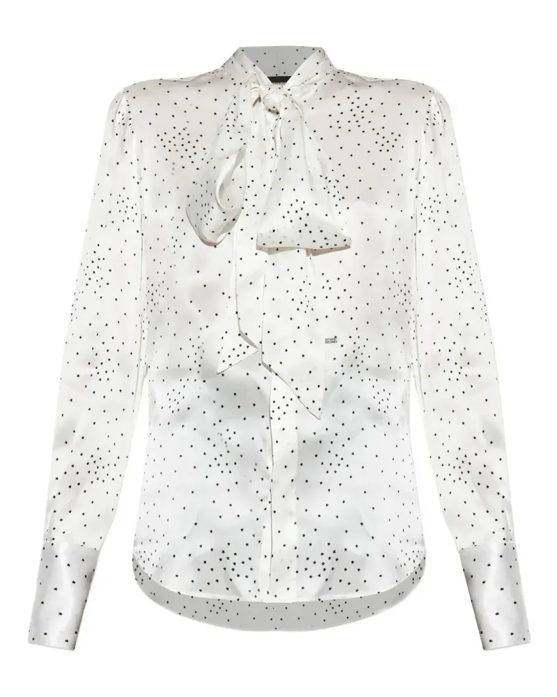 Dsquared2 puff-sleeve polka-dot blouse - Weiß Weiß