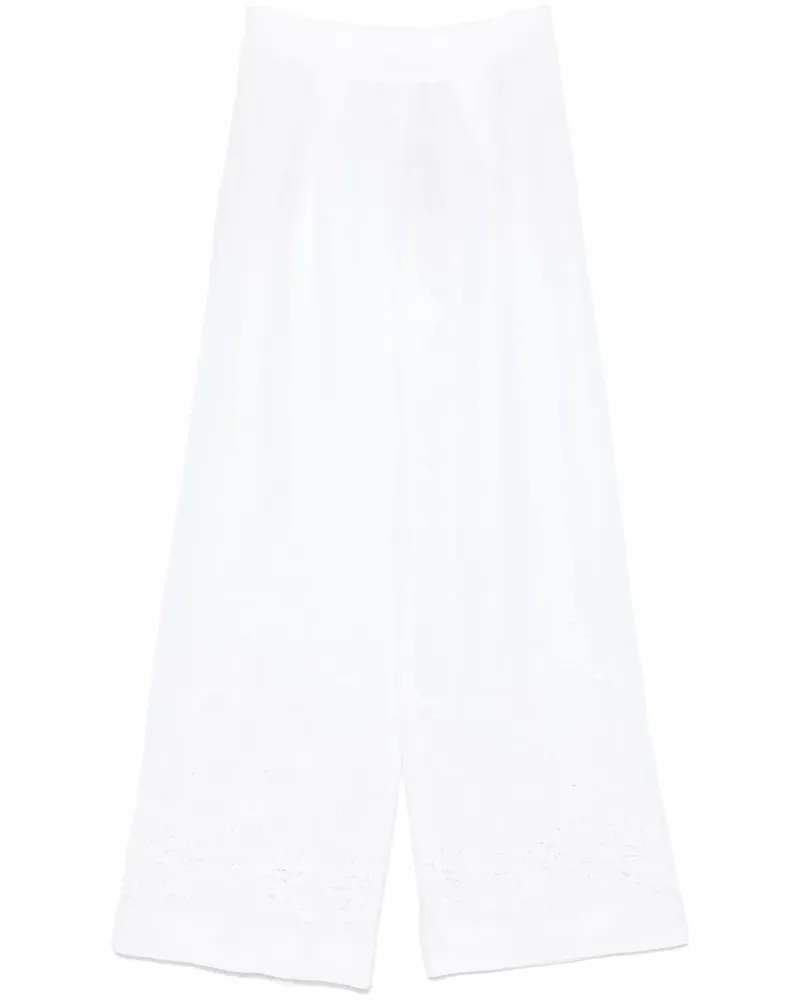 Ermanno Scervino Hose mit Stickerei - Weiß Weiß
