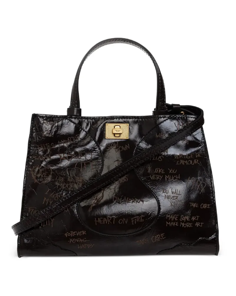 Zadig & Voltaire Handtasche mit Print - Braun Braun