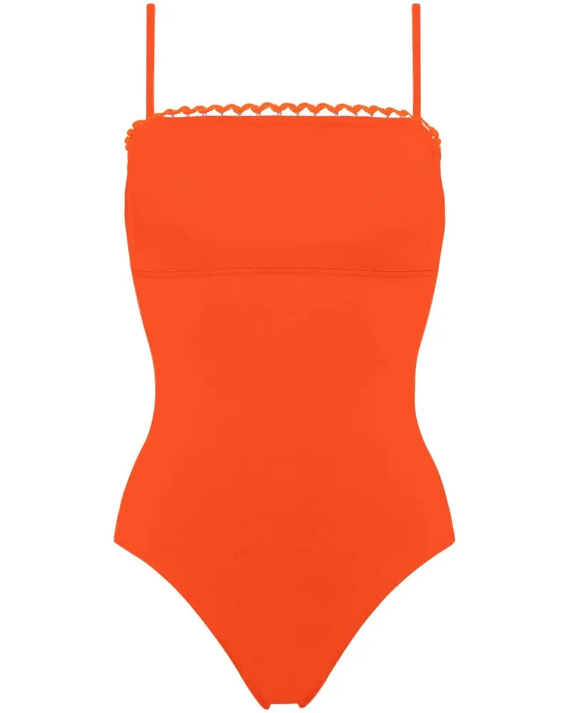 Eres Night Badeanzug mit Picot-Saum - Orange Orange