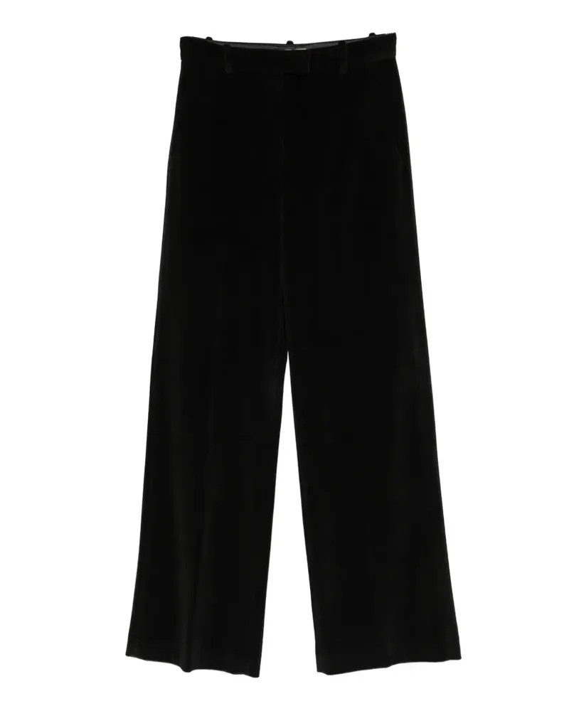 CIRCOLO 1901 Hose in Samtoptik - Schwarz Schwarz