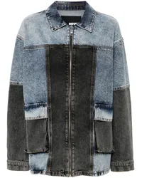 ROTATE Birger Christensen Jacke im Patchwork-Look Blau