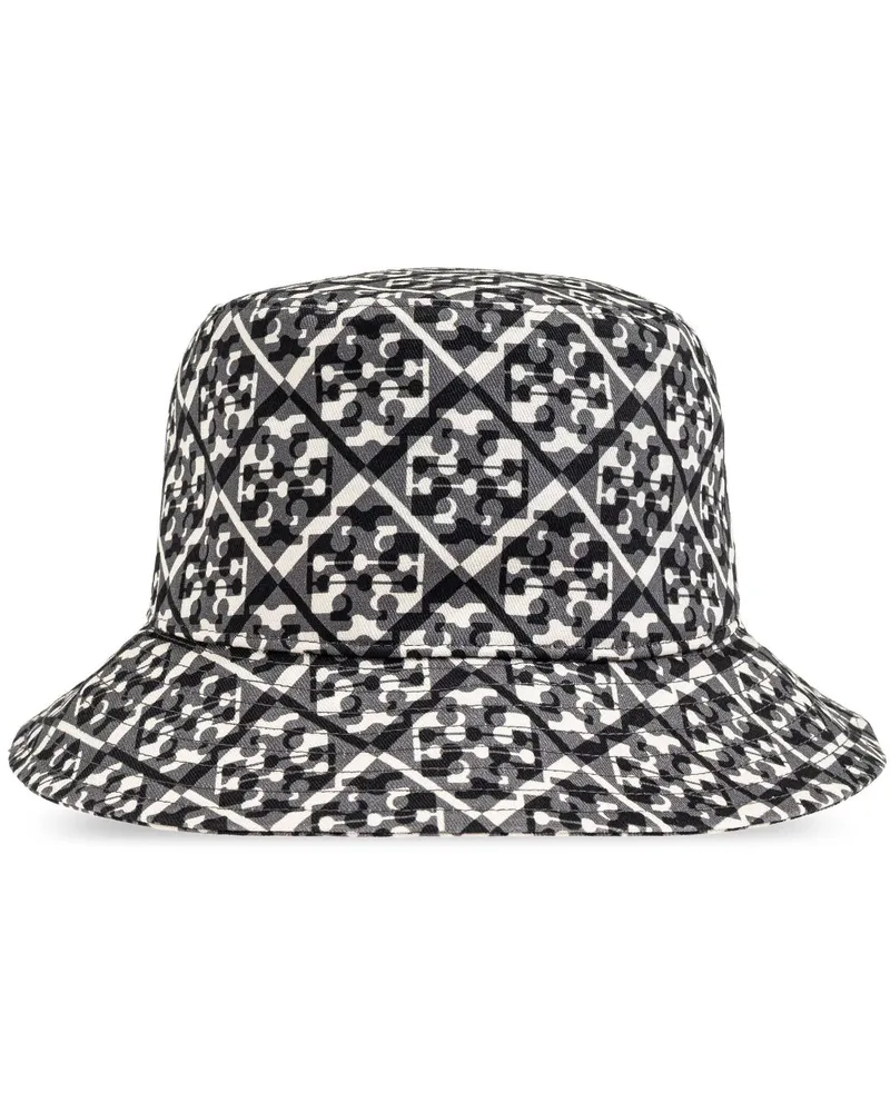 Tory Burch Fischerhut mit Jacquardmuster - Schwarz Schwarz