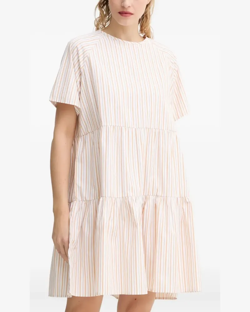 Day Birger et Mikkelsen Gestreiftes Stufenkleid - Weiß Weiß