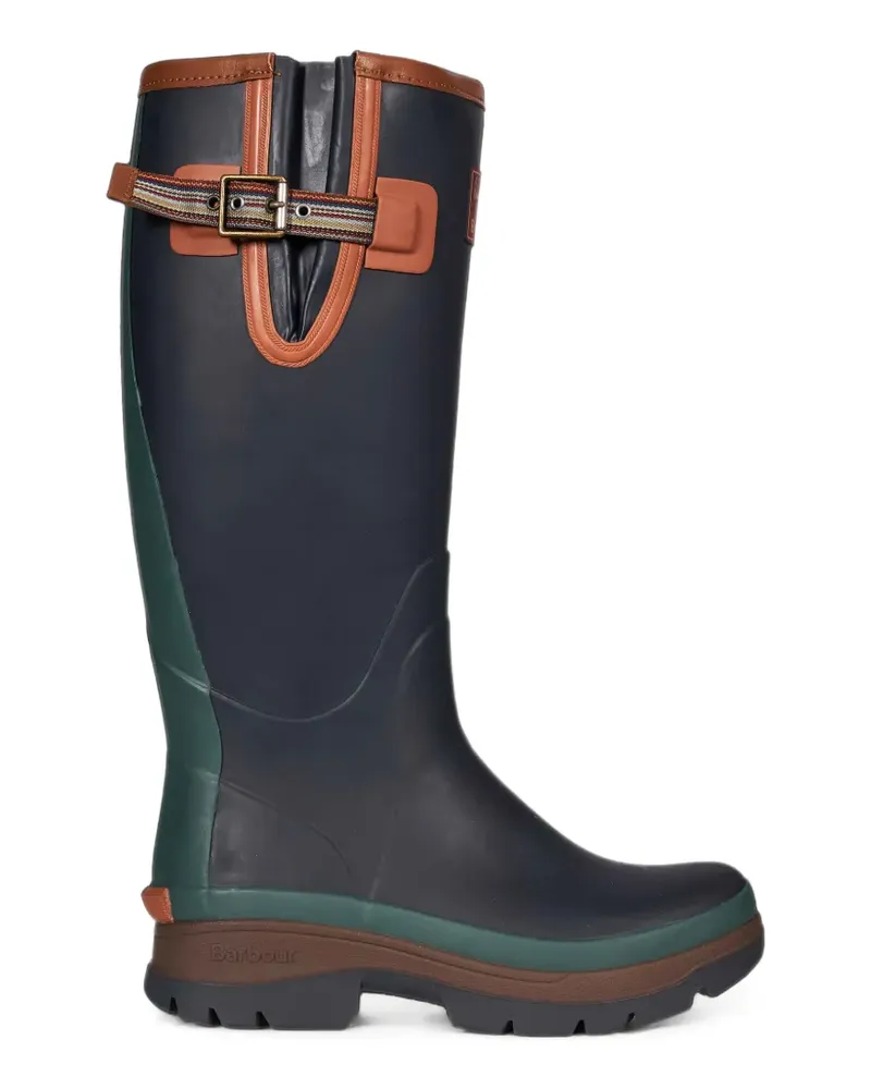 Barbour x Paul Smith Gummistiefel mit Schnallenriemen - Blau Blau
