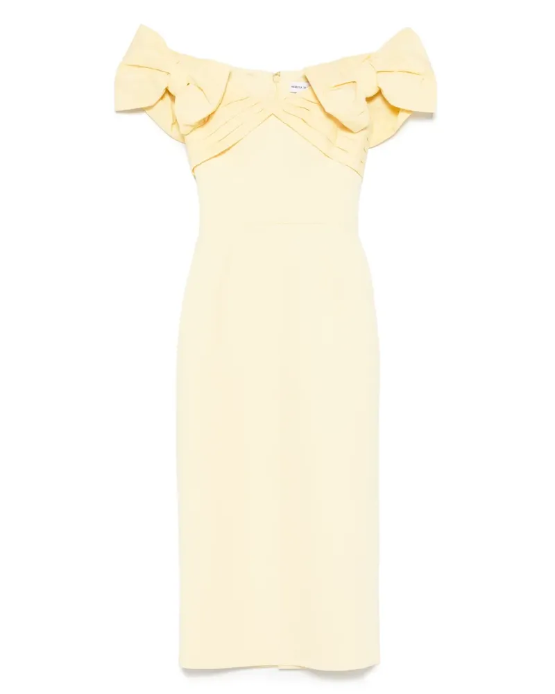 Rebecca Vallance Lulu Kleid mit Schleife - Gelb Gelb