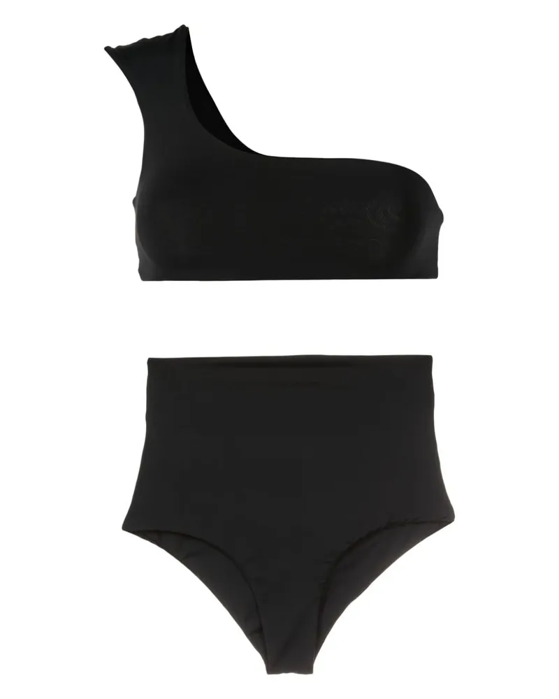 Lygia & Nanny Marjory Fluity One-Shoulder-Bikini - Schwarz Schwarz