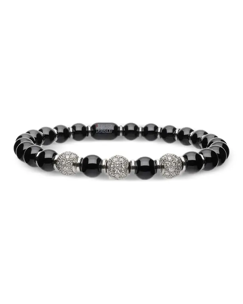 Roberto Demeglio Sfera Armband mit Diamanten - Schwarz Schwarz
