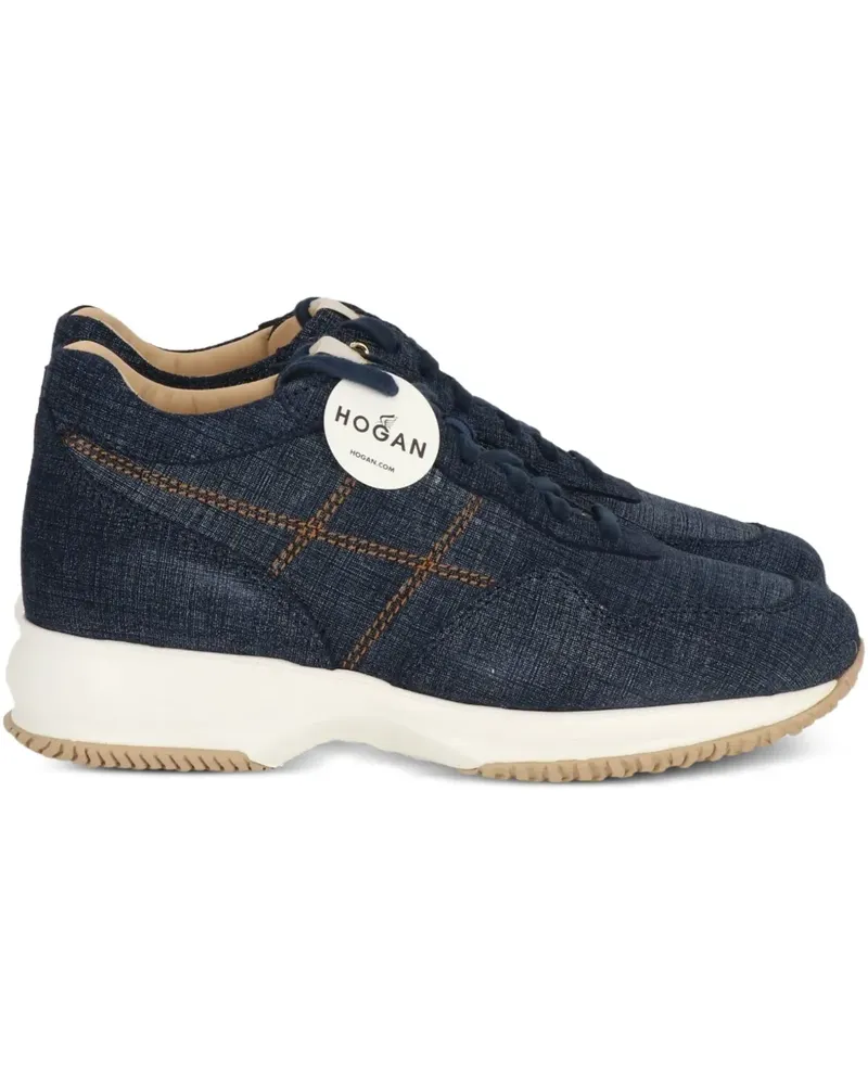Hogan Sneakers mit Jeans-Struktur - Blau Blau