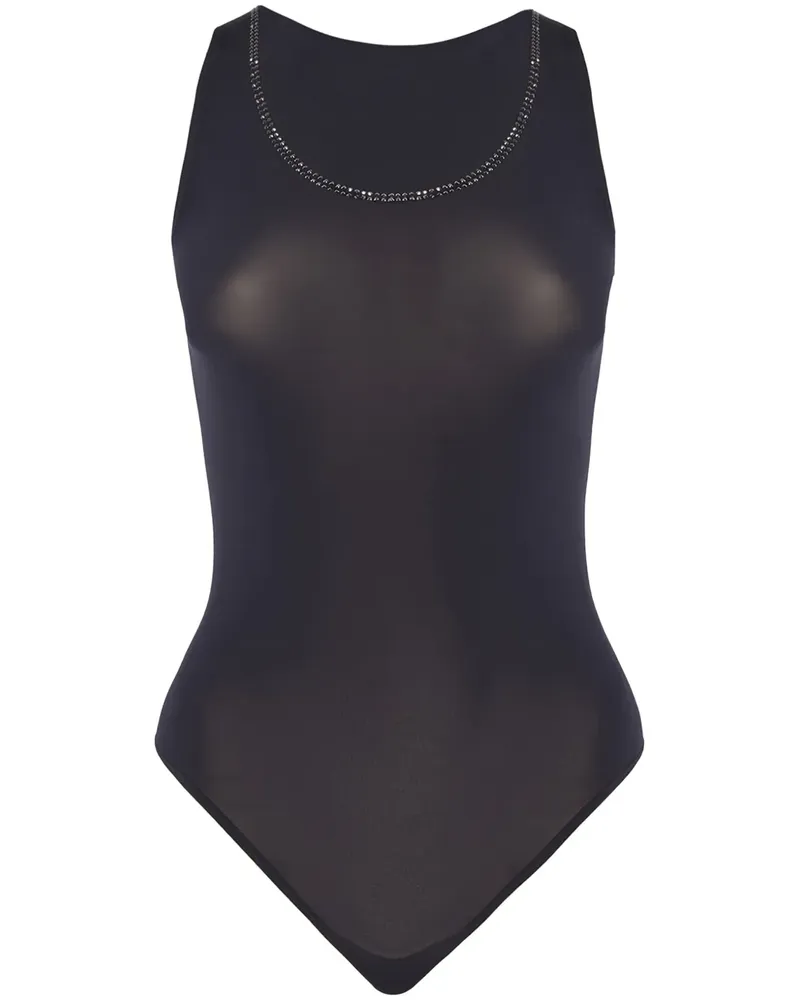 Wolford Crystal String Body - Schwarz Schwarz
