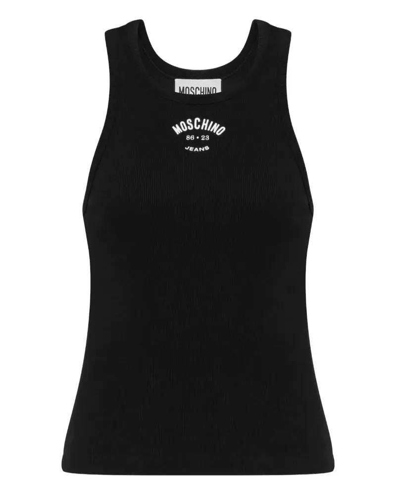 Moschino Trägershirt aus Baumwolle - Schwarz Schwarz