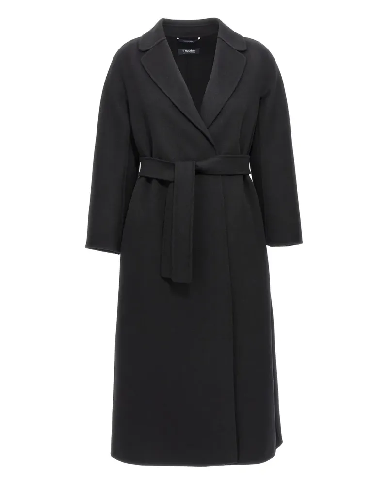 Max Mara Esturia Mantel mit Gürtel - Schwarz Schwarz