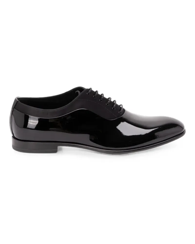 Dolce & Gabbana patent-leather lace-up shoes - Schwarz Schwarz