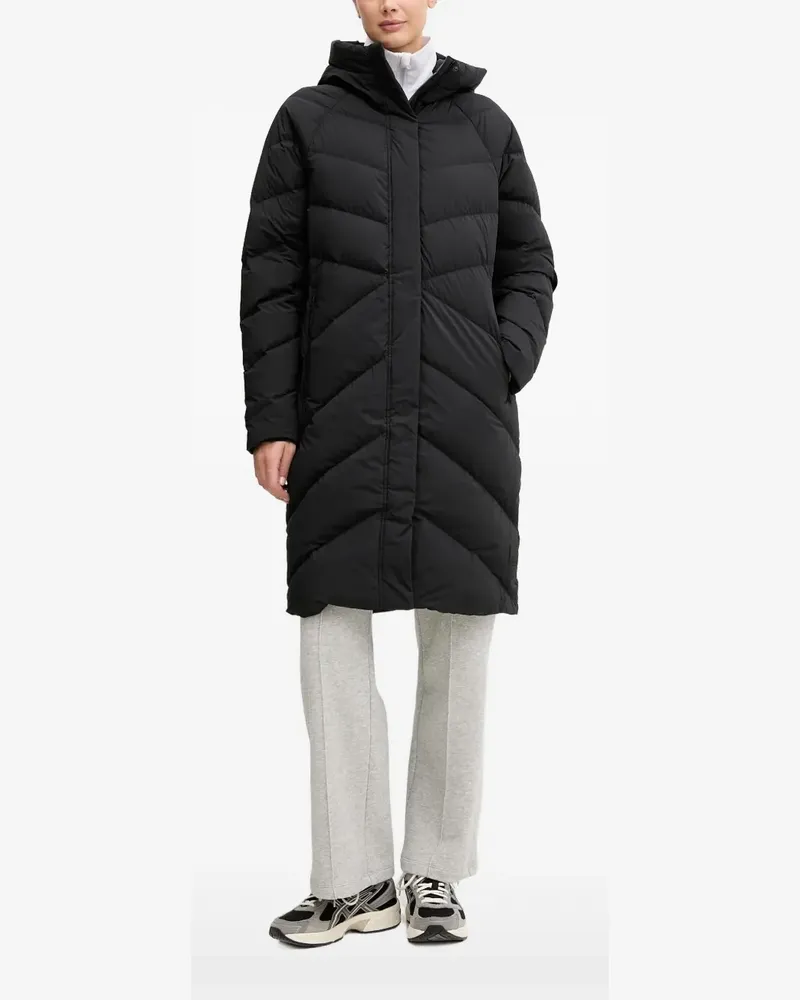 Jack Wolfskin Marienplatz quilted hooded coat - Schwarz Schwarz