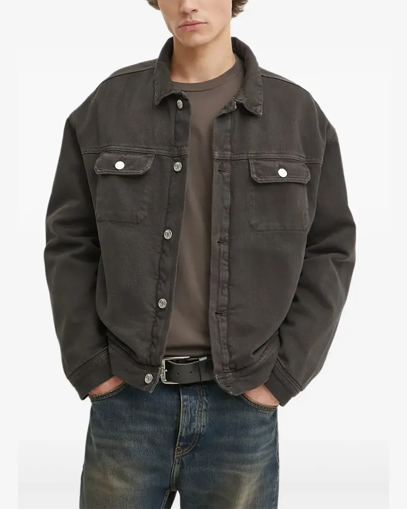 Won Hundred Jeansjacke mit Knopfverschluss - Braun Braun