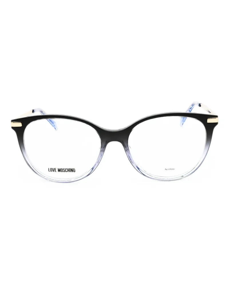 Moschino gradient-effect cat-eye glasses - Schwarz Schwarz