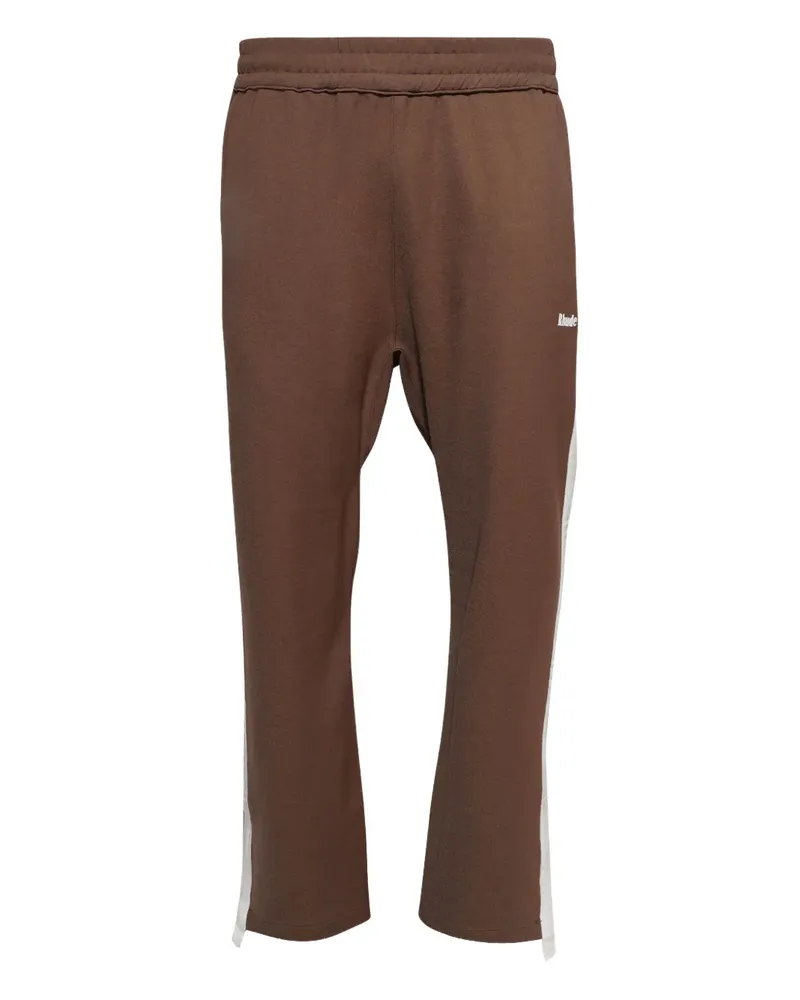 RHUDE Hampton Jogginghose mit Seitenstreifen - Braun Braun