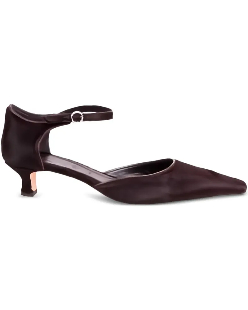 aeyde Tillie Pumps mit Knöchelriemen 35mm - Braun Braun