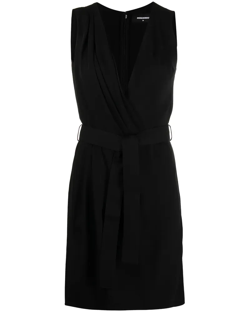 Dsquared2 Kleid aus Seide - Schwarz Schwarz