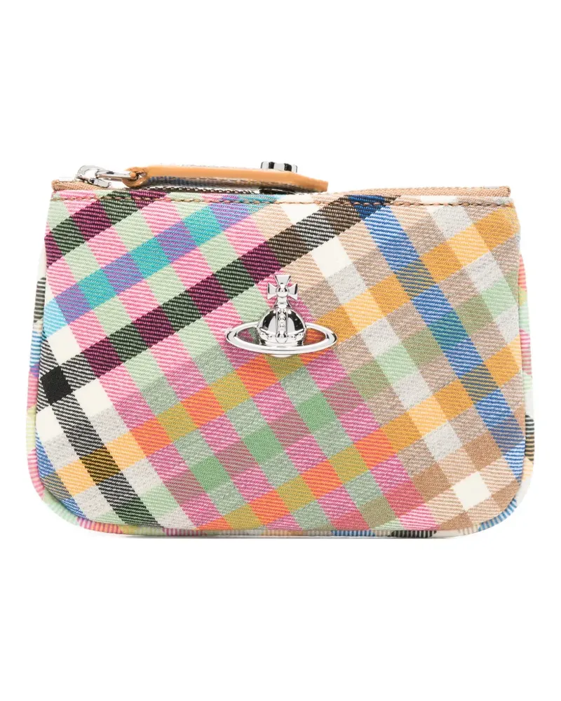 Vivienne Westwood checked Orb wallet - Nude Nude