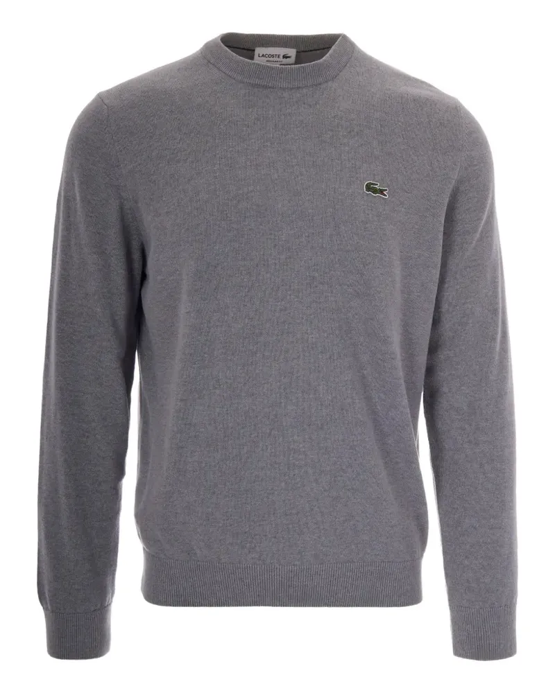 Lacoste Pullover mit Logo-Patch - Grau Grau