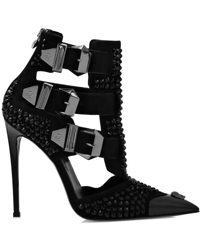 Philipp Plein Skull Pumps 120mm - Schwarz Schwarz