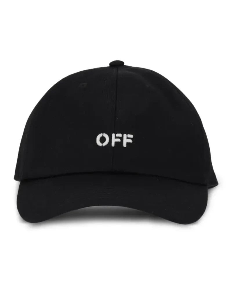 OFF-WHITE Off Stamp Baseballkappe - Schwarz Schwarz
