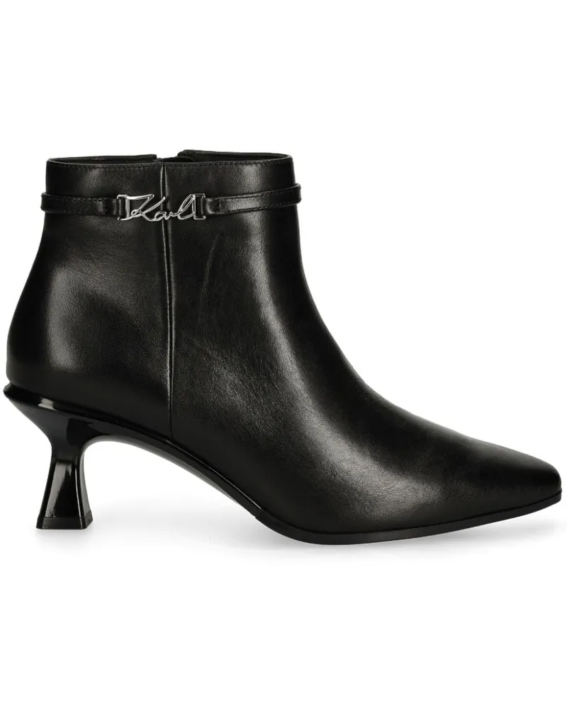 Karl Lagerfeld Panache Stiefel 70mm - Schwarz Schwarz