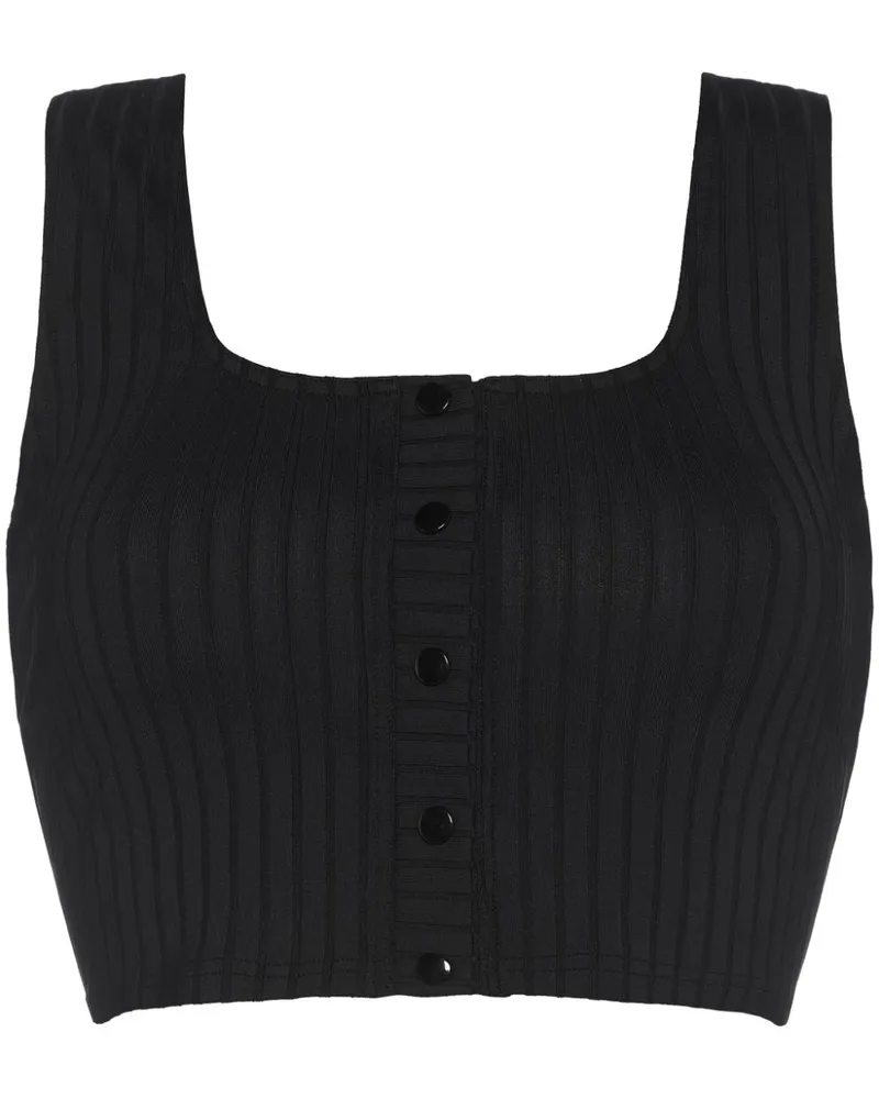 Eres Amazonia Cropped-Top - Schwarz Schwarz