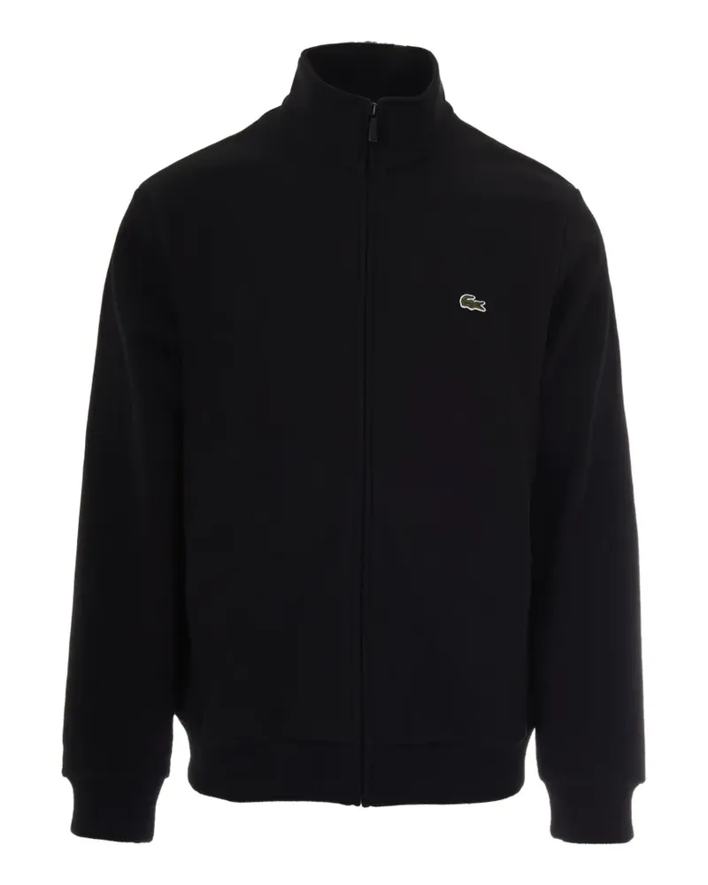 Lacoste zipped fleece sweatshirt - Schwarz Schwarz