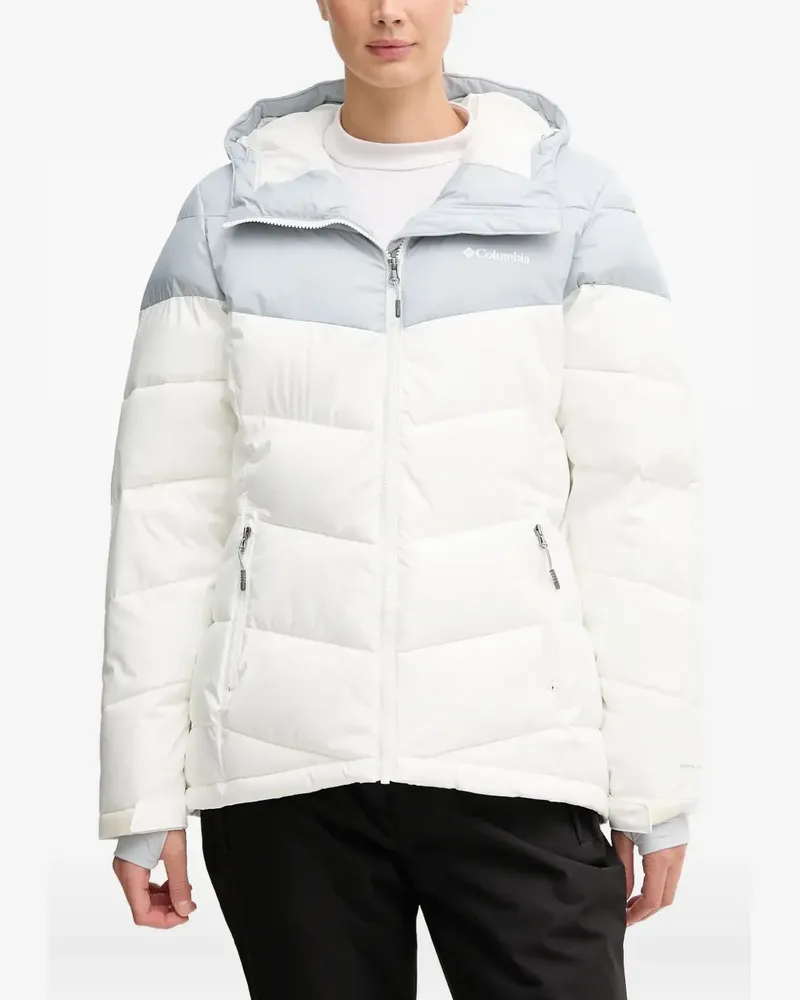 Columbia Sportswear Company hooded zipped ski jacket - Weiß Weiß