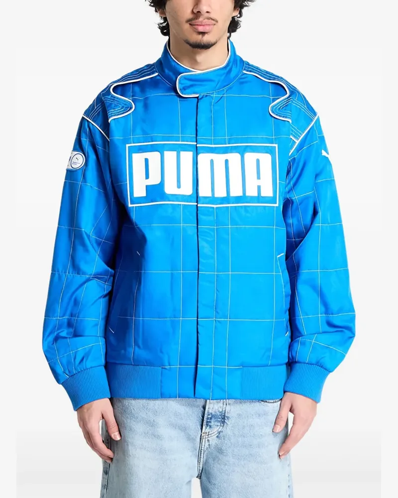 Puma Wattierte Racerback-Jacke - Blau Blau