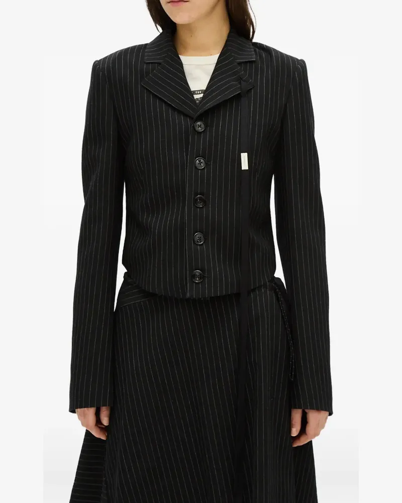 Ann Demeulemeester Manda cropped blazer - Schwarz Schwarz