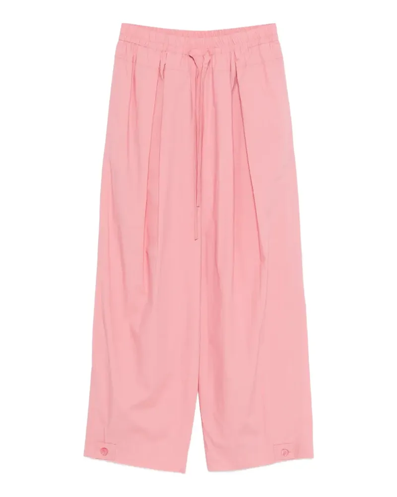 Erika Cavallini Bundfaltenhose mit Kordelzug - Rosa Rosa