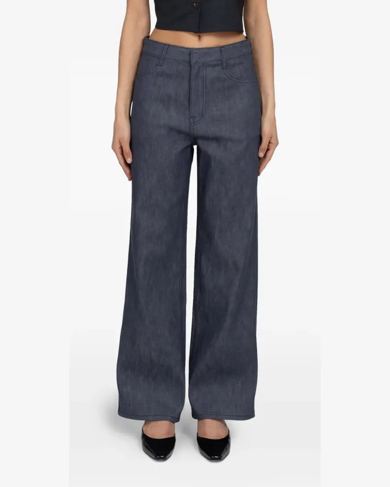 AMOMENTO straight-fit jeans - Blau Blau